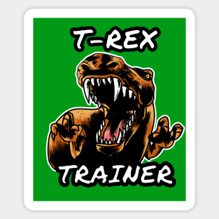 🦖 Ferocious Jurassic-Era Predator, T-Rex Dinosaur Trainer Sticker